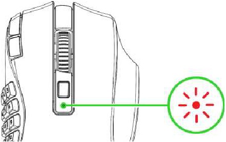 Razer - NAGA V2 HYPERSPEED - Low Power Indicator Low Power Indicator