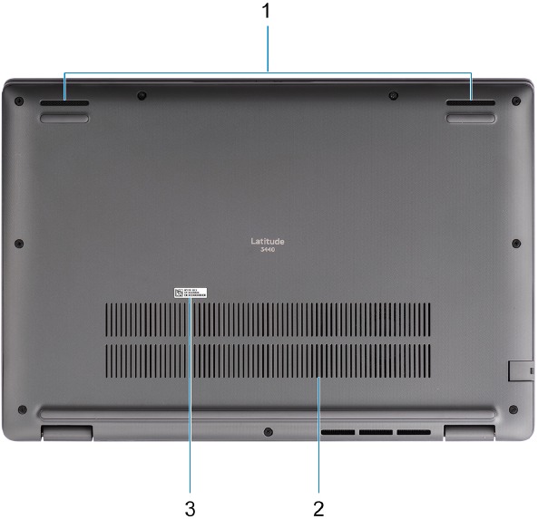 Dell - Latitude 3440 - Overview - Part 5 - Bottom View Overview - Part 5 - Bottom View