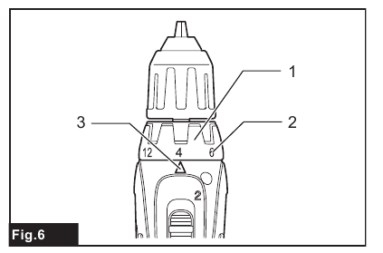Makita - DF330D - Adjusting the fastening torque Adjusting the fastening torque