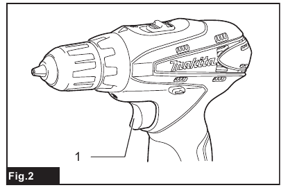 Makita - DF330D - Switch action Switch action