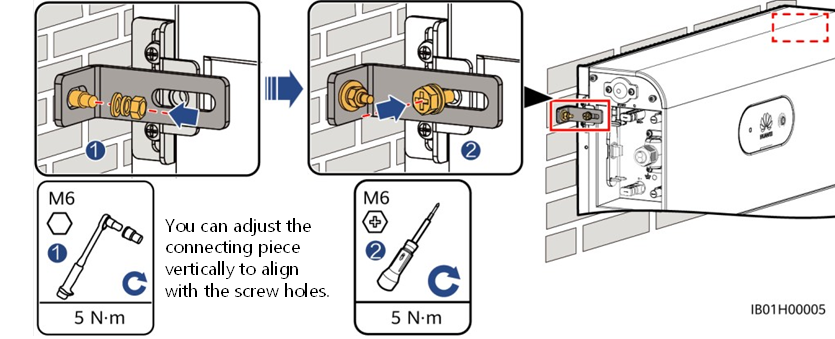 Huawei - LUNA2000-(5-30)-S0 - Installing Battery Expansion Modules - Step 4 Installing Battery Expansion Modules - Step 4