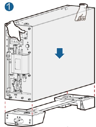 Huawei - LUNA2000-(5-30)-S0 - Installing Battery Expansion Modules - Step 1 Installing Battery Expansion Modules - Step 1