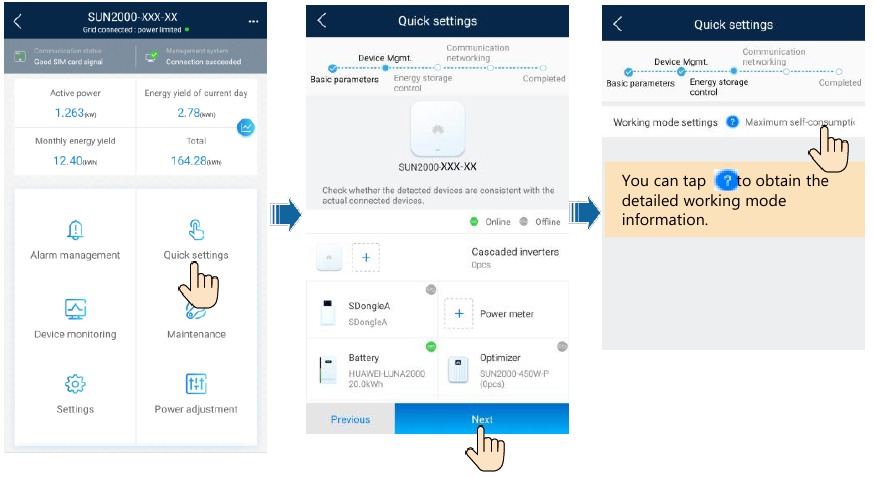 Huawei - LUNA2000-(5-30)-S0 - Quick Setup (New Deployment) Quick Setup (New Deployment)