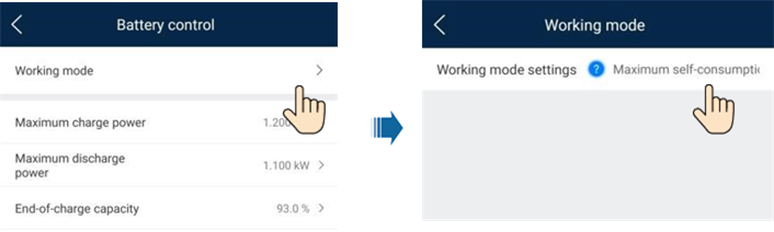 Huawei - LUNA2000-(5-30)-S0 - Setting Battery Control Setting Battery Control