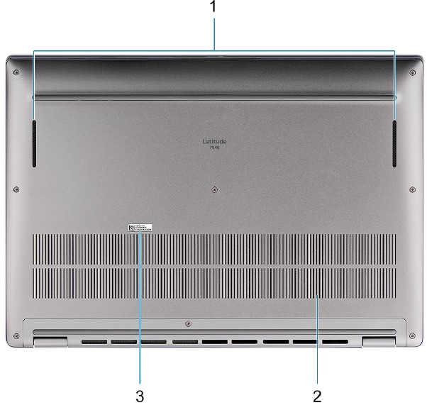 Dell - Latitude 7640 - Views of the Product - Bottom View Views of the Product - Bottom View
