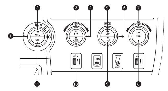 Toyota - TUNDRA 2011 - Automatic Air Conditioning Automatic Air Conditioning