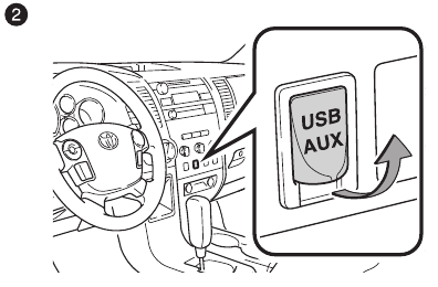 Toyota - TUNDRA 2011 - AUX port/USB port - Step 2 AUX port/USB port - Step 2