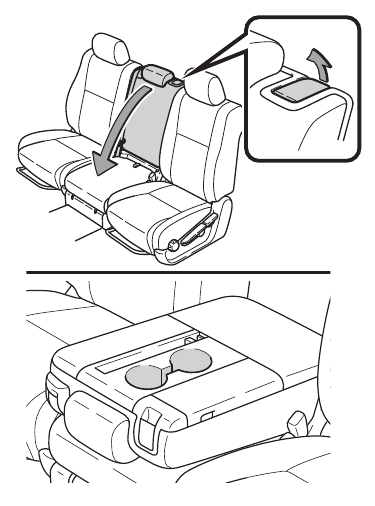 Toyota - TUNDRA 2011 - Cup holders - Bench seat - Part 1 Cup holders - Bench seat - Part 1
