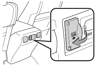 Toyota - TUNDRA 2011 - Power outlets-115V AC - Back of the center console box Power outlets-115V AC - Back of the center console box