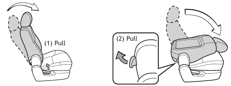 Toyota - TUNDRA 2011 - Seats-Folding - Front (regular cab model) Seats-Folding - Front (regular cab model)