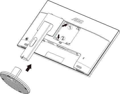 AOC - G2490VX - Setup Stand & Base - Setup Setup Stand & Base - Setup