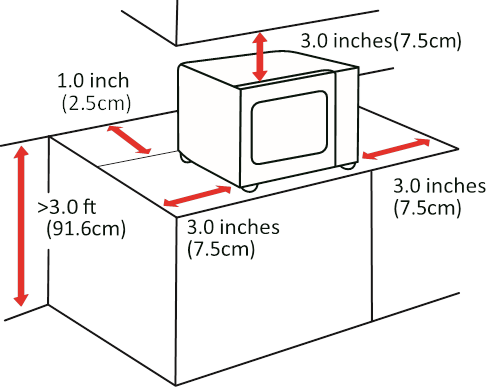 Toshiba - ML-EM45P(BS) - COUNTERTOP INSTALLATION COUNTERTOP INSTALLATION