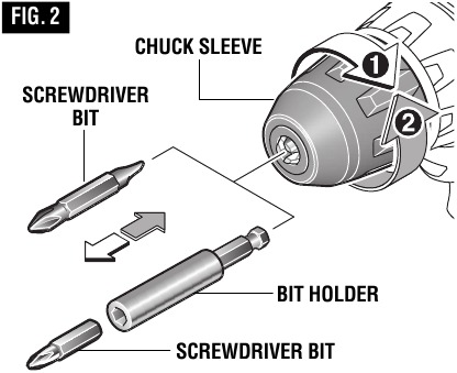 Bosch - PS31 - INSERTING BITS INSERTING BITS