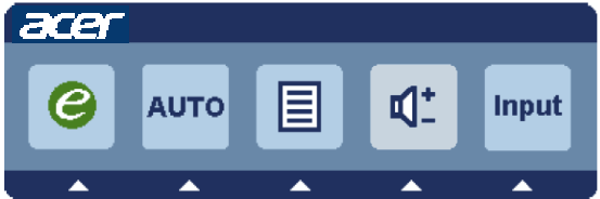 Acer - K202HQL - Using the Shortcut Menu Using the Shortcut Menu