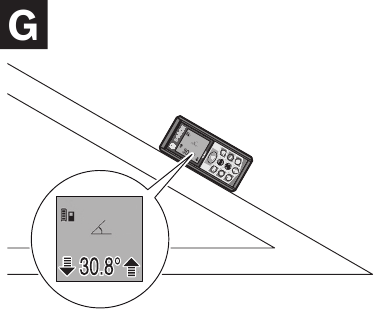 Bosch - GLM80 - Grade measurement Grade measurement