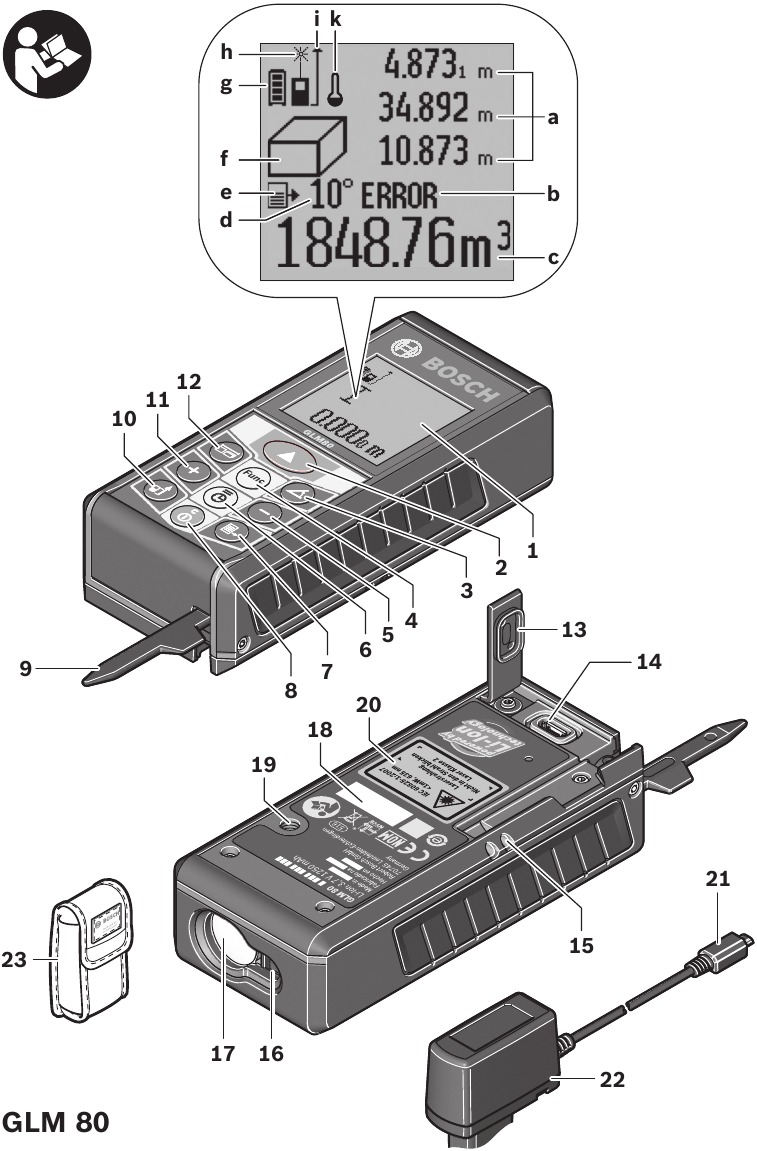 Bosch - GLM80 - Product Features Overview Product Features Overview