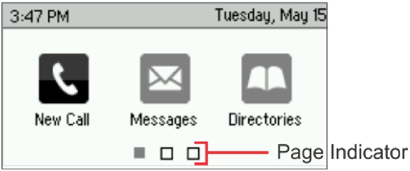 Polycom - VVX 300 - Views - Using Home view Views - Using Home view