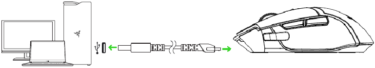 Razer - BASILISK ULTIMATE - Charging Your Razer Basilisk Ultimate Charging Your Razer Basilisk Ultimate