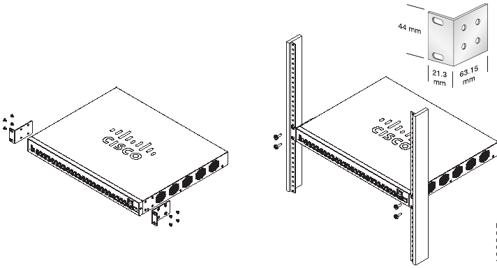 Cisco - 250 Series - Rack Mounting Rack Mounting
