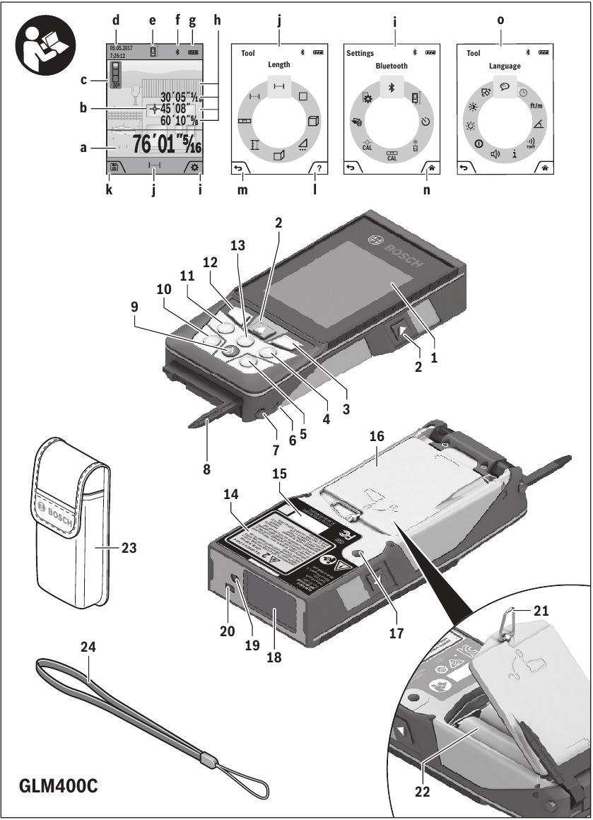 Bosch - GLM400C - Features Features