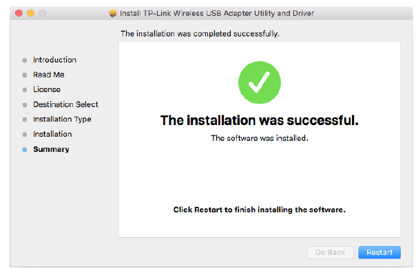 TP-Link - Archer T4U - Mac OS X - Install Driver and Utility - Step 3 Mac OS X - Install Driver and Utility - Step 3
