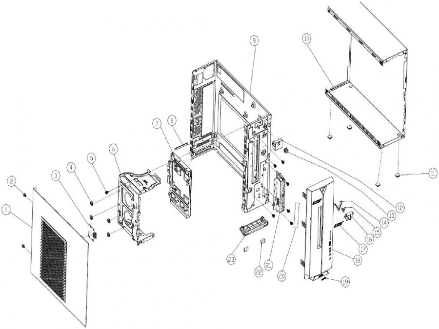 Acer - XC-1780 - Exploded Diagrams Exploded Diagrams