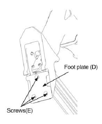 Freeman - PFL618BR - CHANGE THE FOOT PLATE CHANGE THE FOOT PLATE