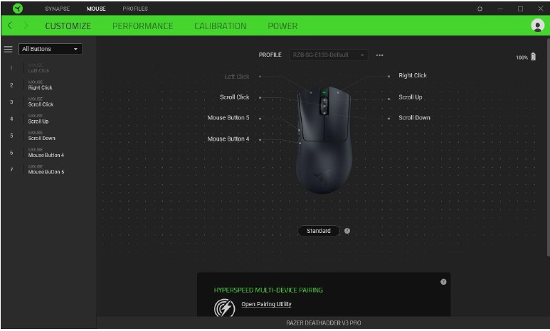 Razer - DEATHADDER V3 PRO - Mouse Tab - Part 2 - Sidebar Mouse Tab - Part 2 - Sidebar