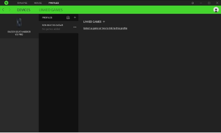 Razer - DEATHADDER V3 PRO - Profiles Tab - Part 1 - Devices Profiles Tab - Part 1 - Devices