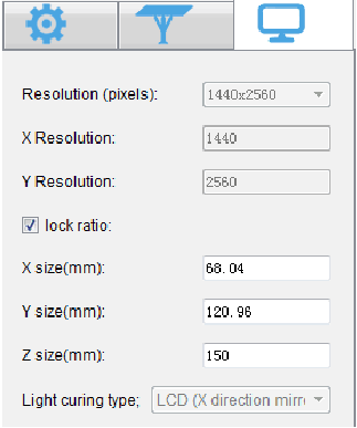 ANYCUBIC - Photon Mono X - Photon Slicer Print size Setting Photon Slicer Print size Setting