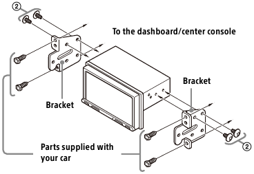 Sony - XAV-AX3200 - Mounting the unit in a Japanese car Mounting the unit in a Japanese car