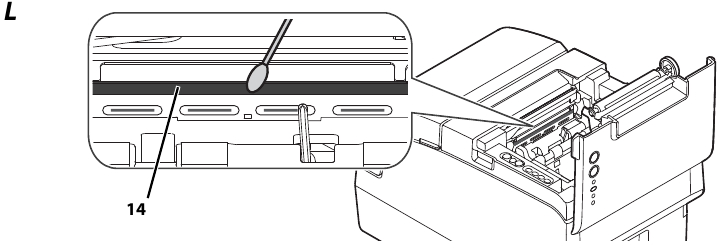 Epson - TM-H6000IV - Cleaning the Thermal Head Cleaning the Thermal Head