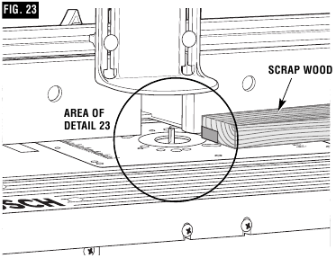 Bosch - RA1181 - ADJUSTING DEPTH AND HEIGHT OF CUT ADJUSTING DEPTH AND HEIGHT OF CUT