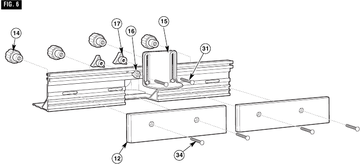 Bosch - RA1181 - ASSEMBLING THE FENCE - Step 2 ASSEMBLING THE FENCE - Step 2