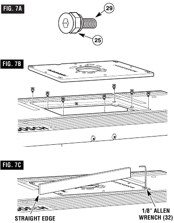 Bosch - RA1181 - INSTALLING THE ROUTER MOUNTING PLATE INSTALLING THE ROUTER MOUNTING PLATE
