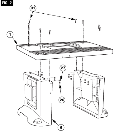 Bosch - RA1181 - Product Assembly - INSTALLING TABLE LEGS Product Assembly - INSTALLING TABLE LEGS