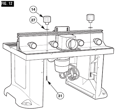 Bosch - RA1181 - Product Assembly - INSTALLING THE FENCE Product Assembly - INSTALLING THE FENCE