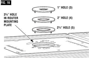 Bosch - RA1181 - Product Assembly - INSTALLING THE TABLETOP INSERTS Product Assembly - INSTALLING THE TABLETOP INSERTS