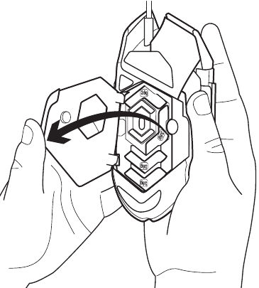 Logitech G - G502 HERO - Set Up - Step 3 - To adjust the weight Set Up - Step 3 - To adjust the weight