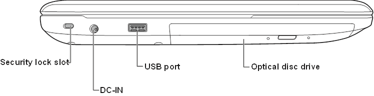 Toshiba - Satellite C50 A Series - Left side View Left side View