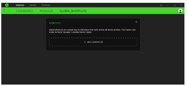 RAZER - PRO CLICK MINI - Global Shortcuts Global Shortcuts