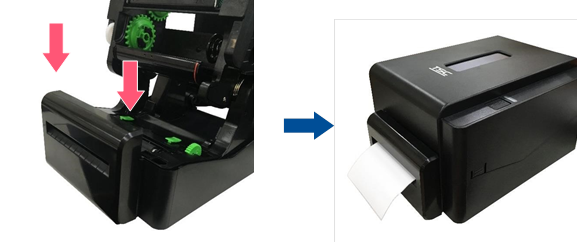 TSC - PRINTRONIX AUTO ID TE200 Series - Installing the Cutter Module - Step 2 Installing the Cutter Module - Step 2