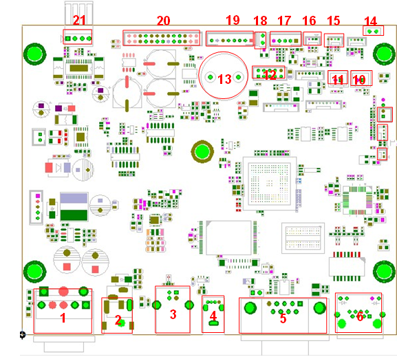 TSC - PRINTRONIX AUTO ID TE200 Series - Main board bottom Main board bottom