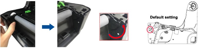 TSC - PRINTRONIX AUTO ID TE200 Series - Replacing Platen Roller Assembly Replacing Platen Roller Assembly