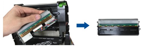 TSC - PRINTRONIX AUTO ID TE200 Series - Replacing Stepping Motor - Step 4 Replacing Stepping Motor - Step 4