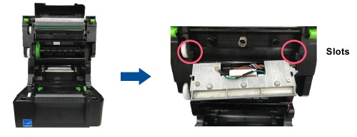 TSC - PRINTRONIX AUTO ID TE200 Series - Replacing Stepping Motor - Step 1 Replacing Stepping Motor - Step 1