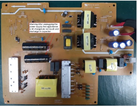 HP - 7 Pro Series - Removal and replacement Power board - Step 1 Removal and replacement Power board - Step 1