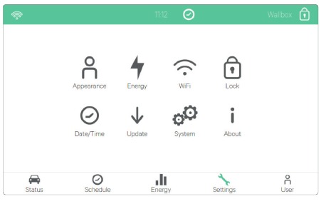 Wallbox - COMMANDER - SETTINGS SETTINGS