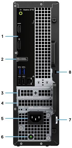 Dell - Vostro 3710 - Back View Back View