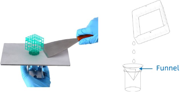 Anycubic - Photon M3 Plus - Handling models and residues Handling models and residues